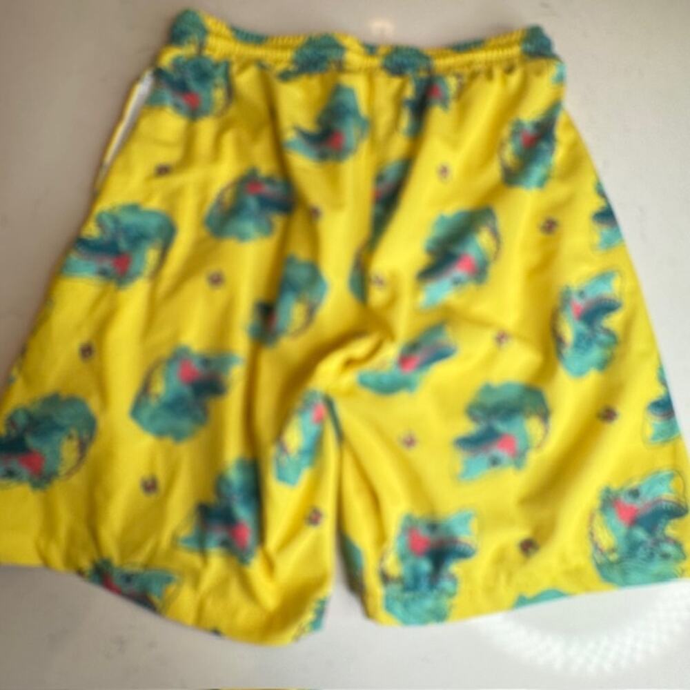 Seventh. Inc Shark Eating Swim Trunks Large Yellow - Picture 4 of 12